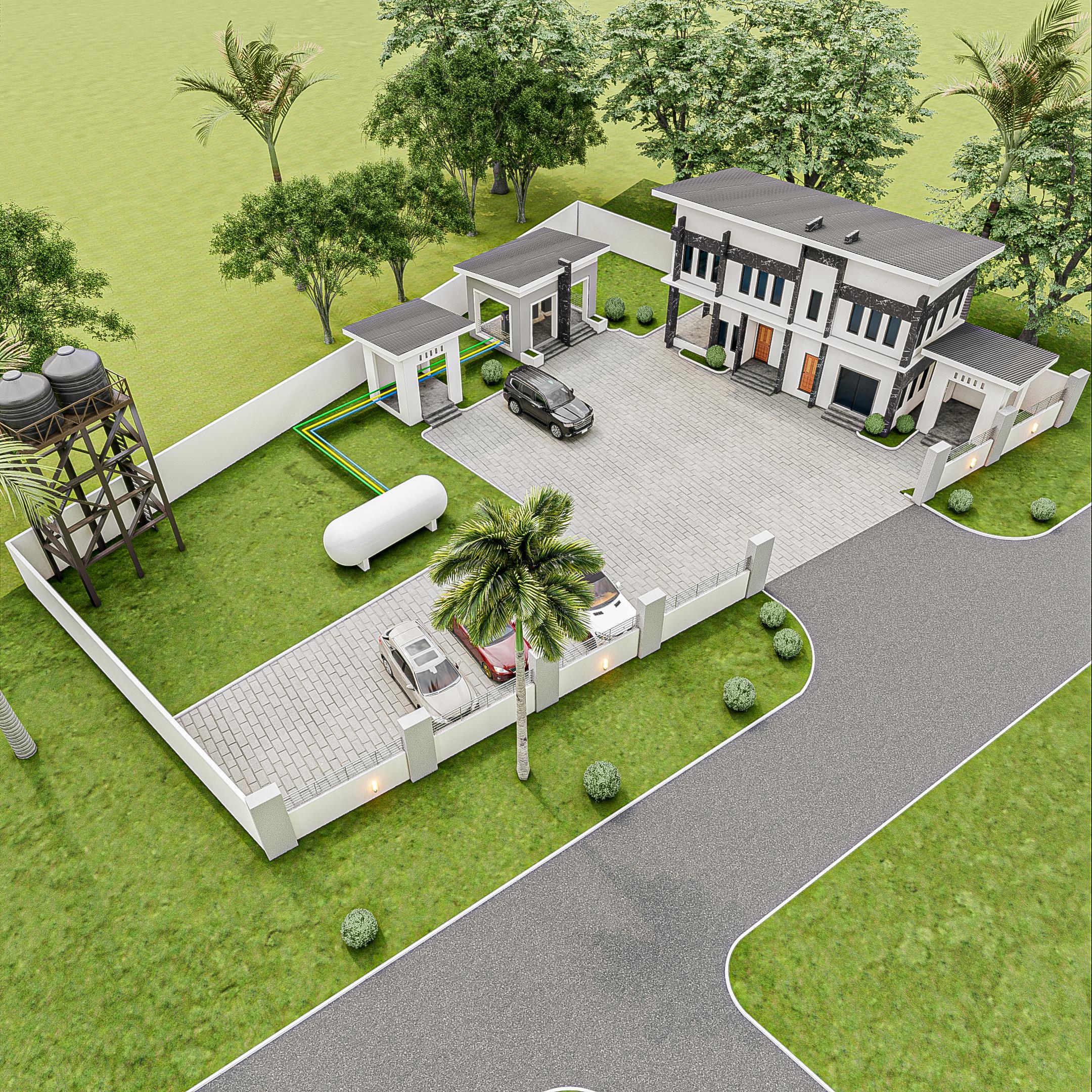 Ikpeni Gas Facility - Aerial View